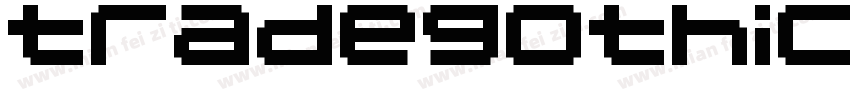 tradegothic bdcn20字体转换